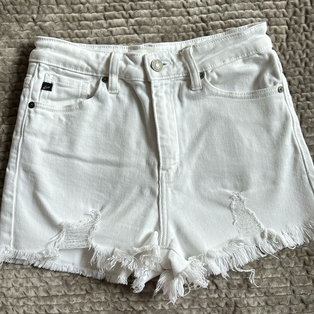 KanCan White Denim Shorts Size Small